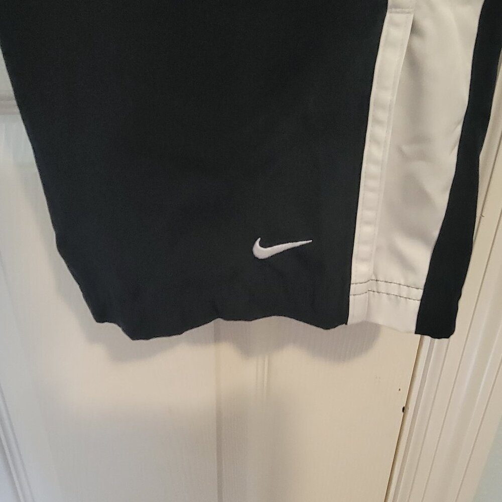 Vintage Nike Silver Tag Track Capri Pants - Womens Size XL- Navy/White - Picture 2 of 12